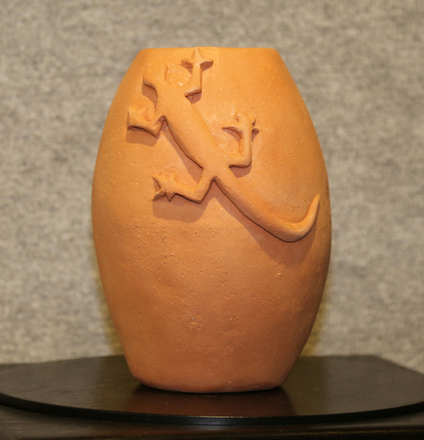 Lizard Terra Cotta Pot - SOLD
